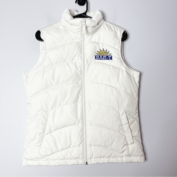 Lands’ End Ivory/Off White Puffer Vest Size Small 6-8 - Picture 1 of 9